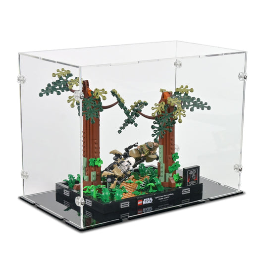 Endor Speeder Chase Diorama Display Case for LEGO 75353