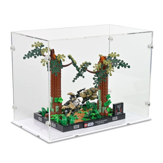 Endor Speeder Chase Diorama Display Case for LEGO 75353