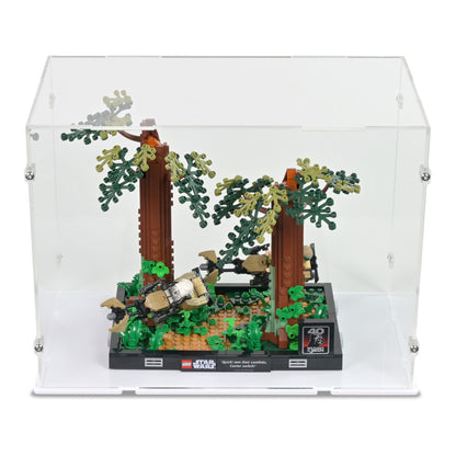 Endor Speeder Chase Diorama Display Case for LEGO 75353