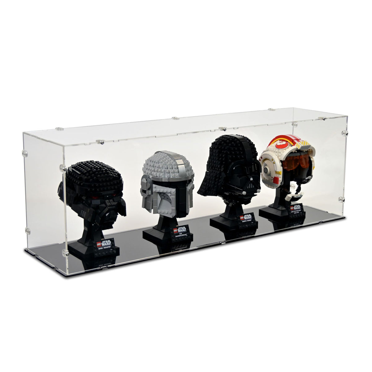 4x LEGO Helmets Display Case