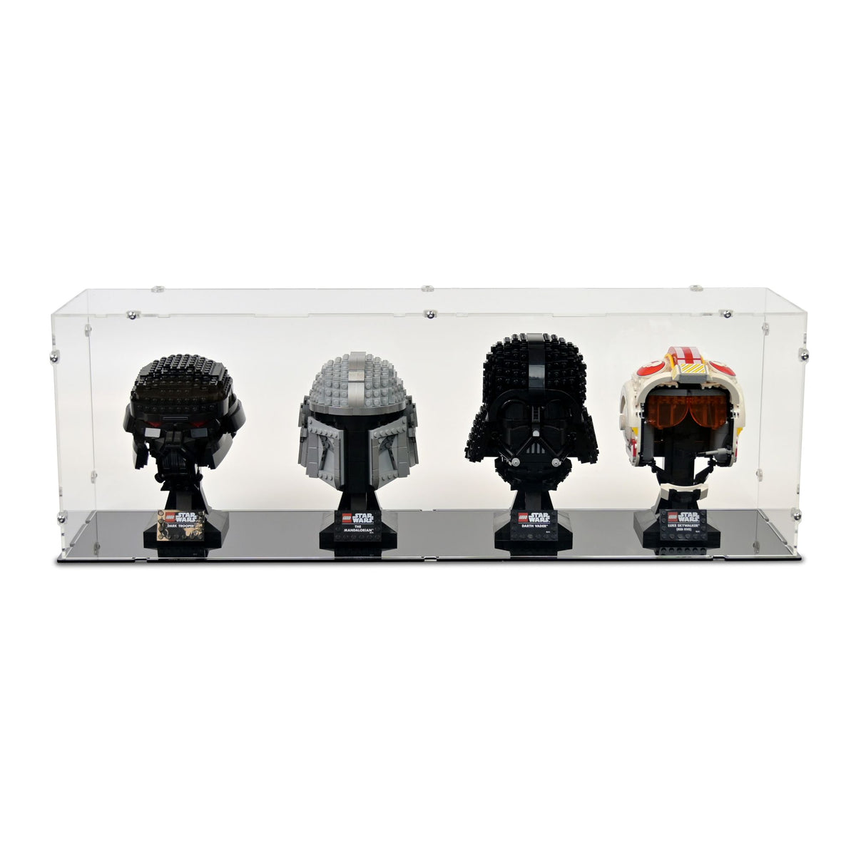 4x LEGO Helmets Display Case
