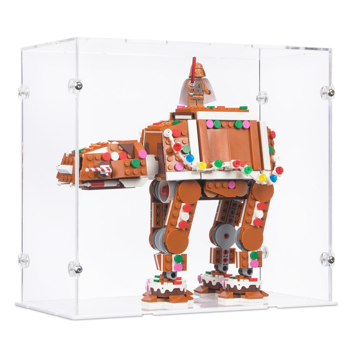 Gingerbread AT-AT Walker Display Case for LEGO 40806