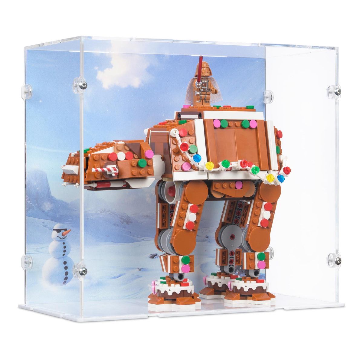 Gingerbread AT-AT Walker Display Case for LEGO 40806