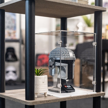 The Mandalorian Helmet Display Case for LEGO 75328