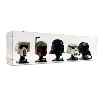 5x Star Wars Helmets Display Case