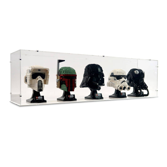 5x Star Wars Helmets Display Case
