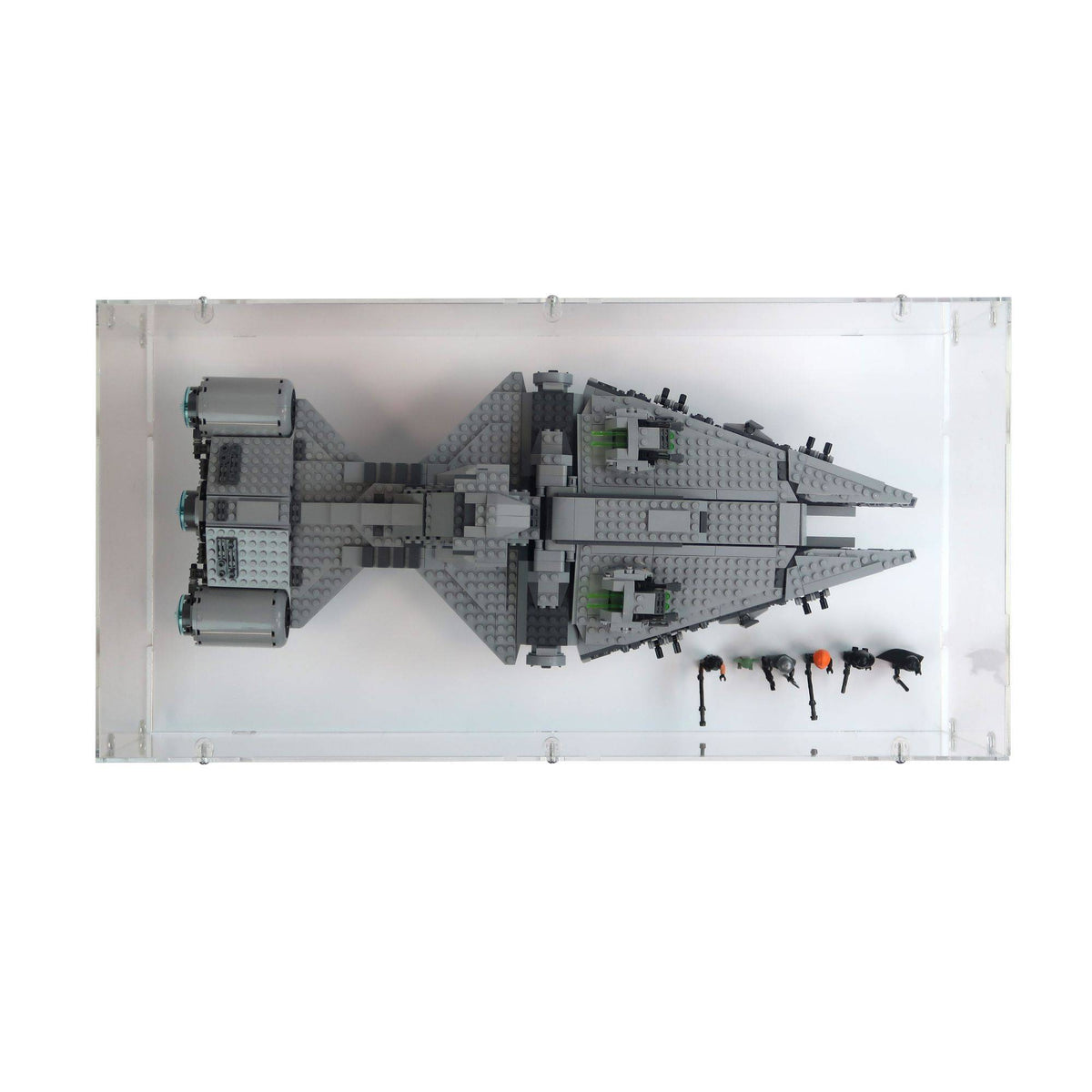 Imperial Light Cruiser Display Case & Stand for LEGO 75315