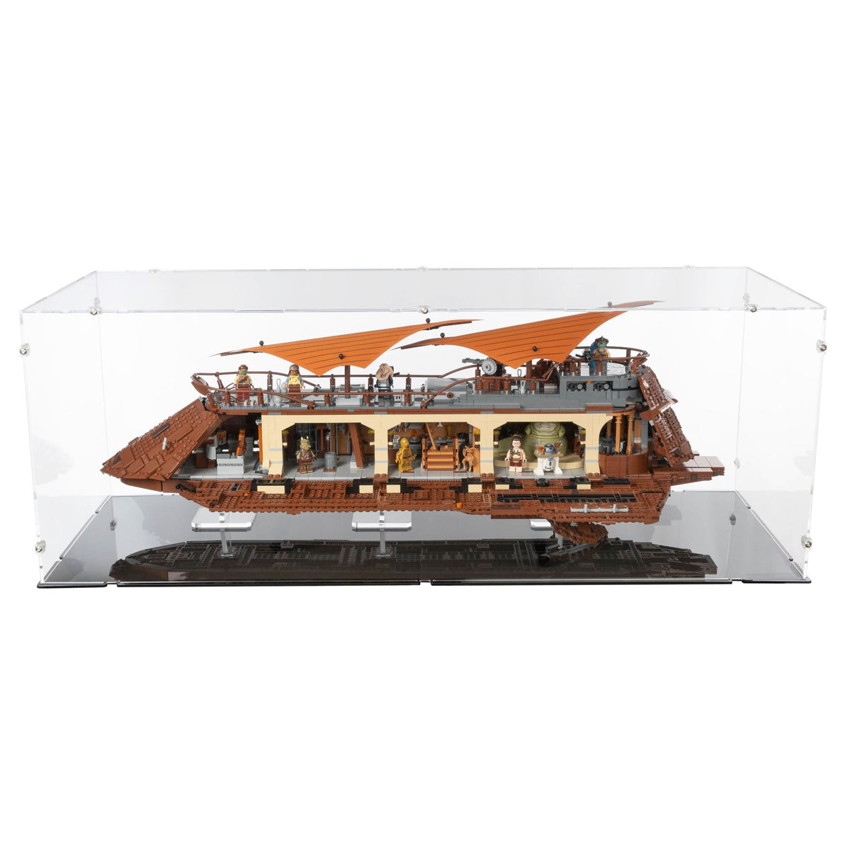 UCS Jabba's Sail Barge Display Case for LEGO 75397