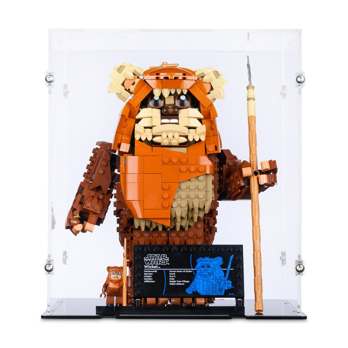 Wicket the Ewok Display Case for LEGO 75430