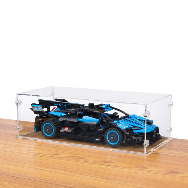 Bugatti Bolide Agile Blue Display Case for LEGO 42162 – iDisplayit.co.uk