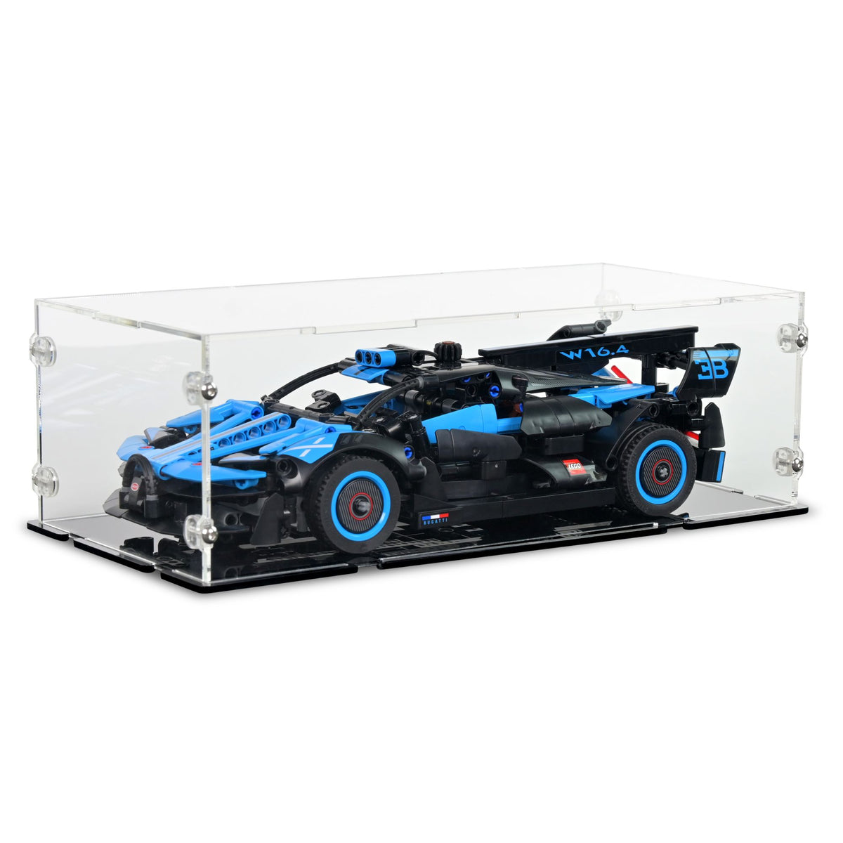 Bugatti Bolide Agile Blue Display Case for LEGO 42162