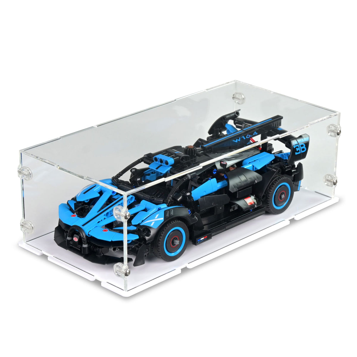Bugatti Bolide Agile Blue Display Case for LEGO 42162