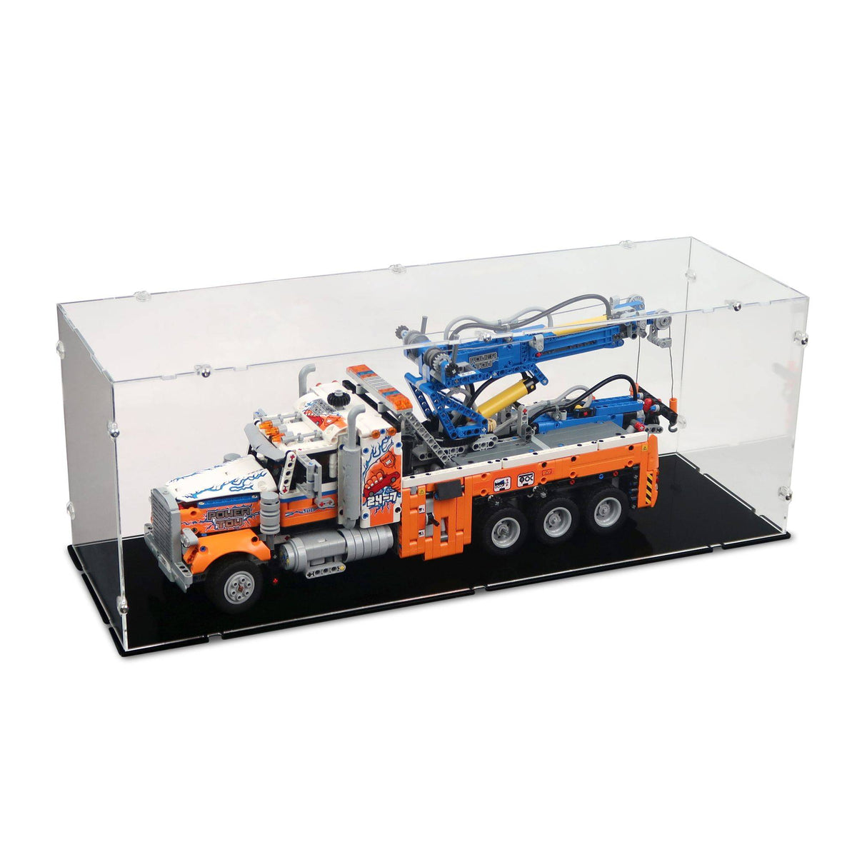 Heavy-duty Tow Truck Display Case for LEGO 42128