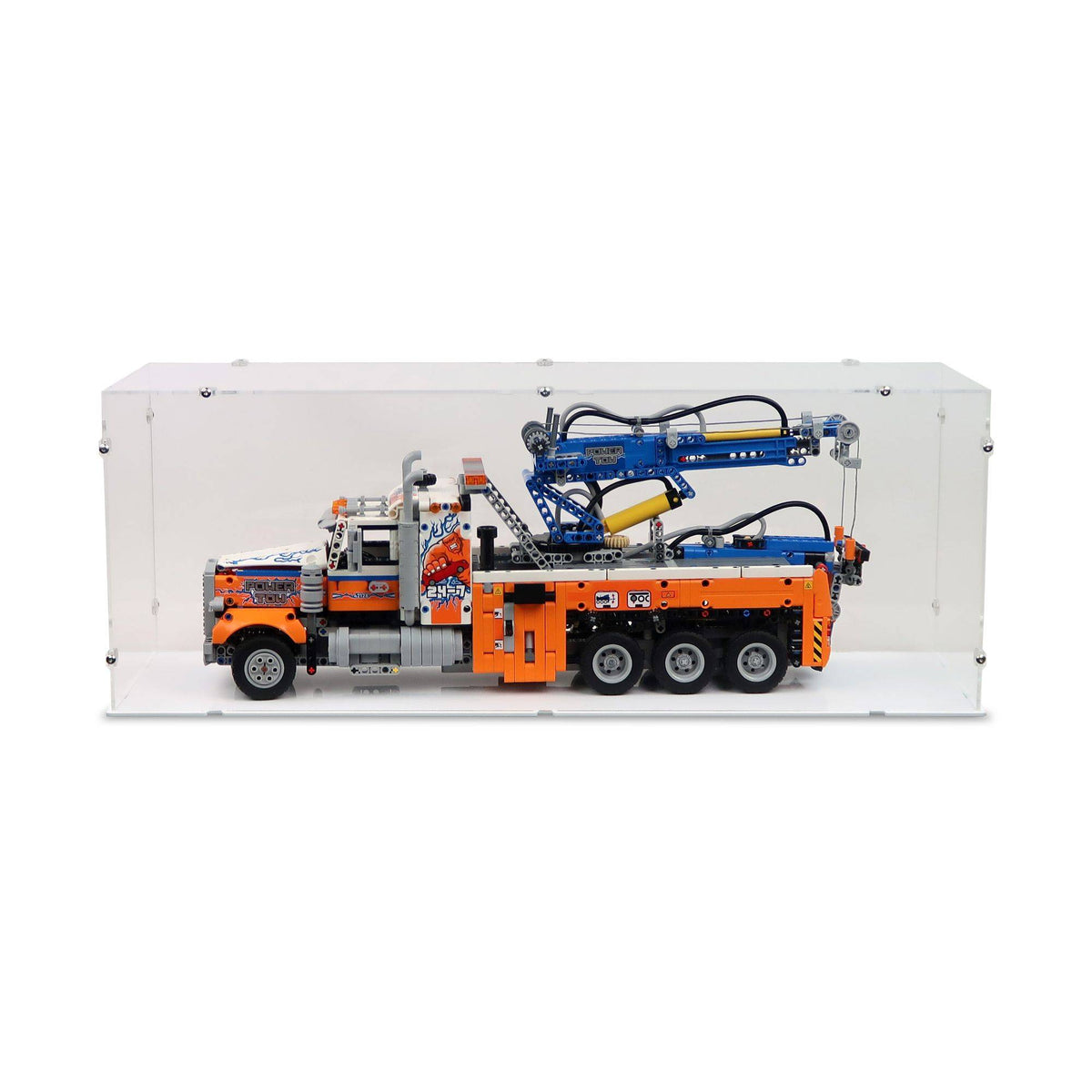 Heavy-duty Tow Truck Display Case for LEGO 42128