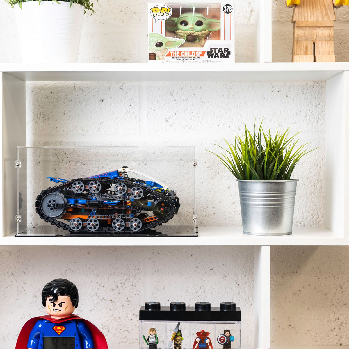 App-Controlled Transformation Vehicle Display Case for LEGO 42140