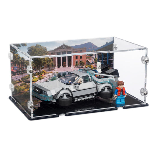 Time Machine from Back to the Future Display Case for LEGO 77256