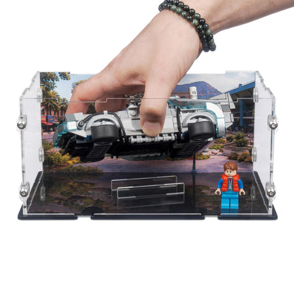 Time Machine from Back to the Future Display Case for LEGO 77256