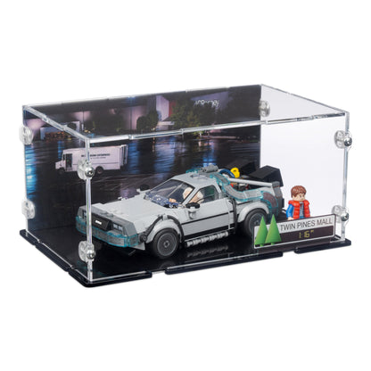 Time Machine from Back to the Future Display Case for LEGO 77256