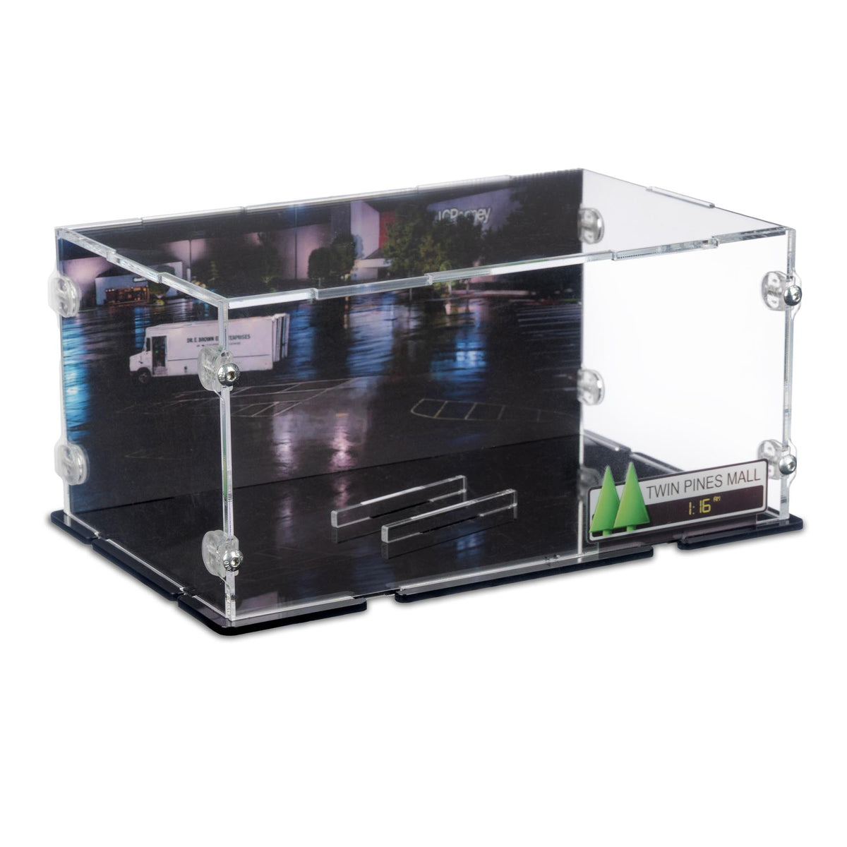 Time Machine from Back to the Future Display Case for LEGO 77256