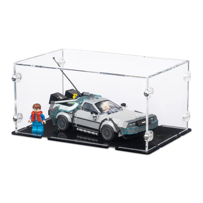 Time Machine from Back to the Future Display Case for LEGO 77256