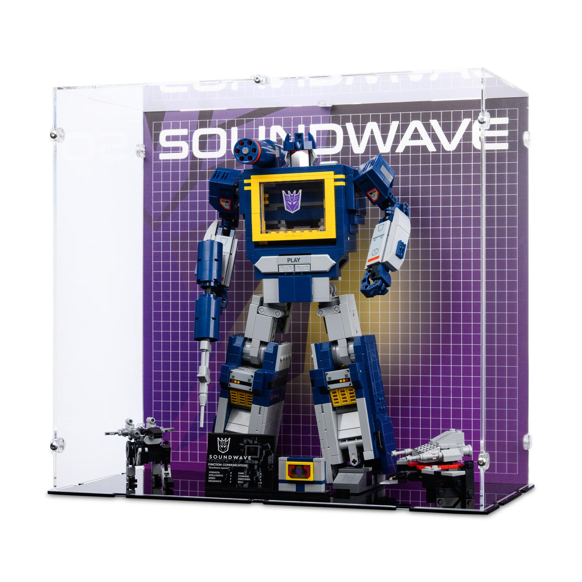 Transformers Soundwave Display Case for LEGO 10358