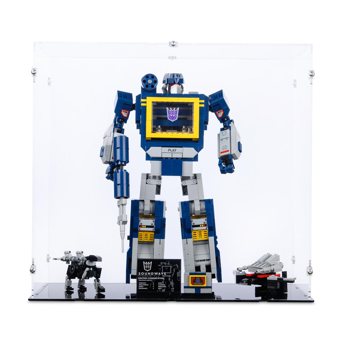 Transformers Soundwave Display Case for LEGO 10358