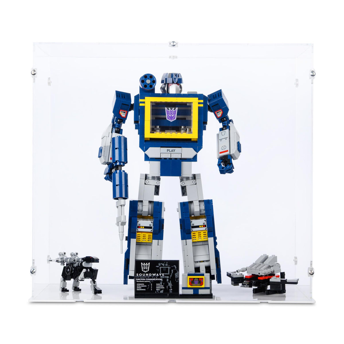 Transformers Soundwave Display Case for LEGO 10358