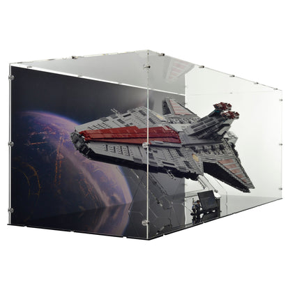 Venator-Class Republic Attack Cruiser Display Case & Stand for LEGO 75367