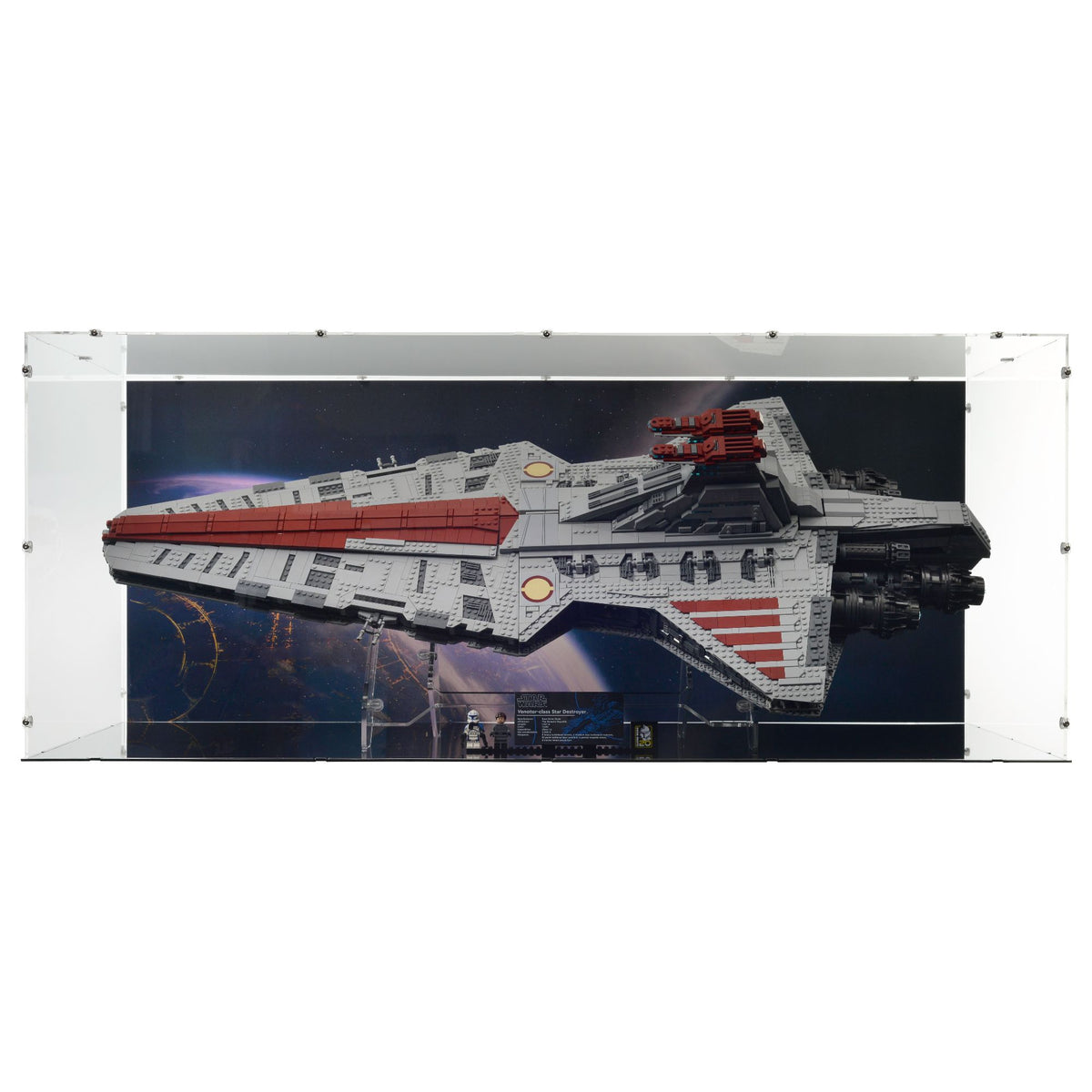 Venator-Class Republic Attack Cruiser Display Case & Stand for LEGO 75367