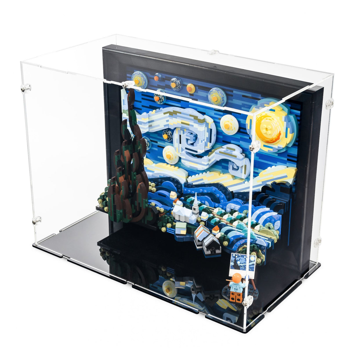 Vincent Van Gogh - The Starry Night Display Case for LEGO 21333