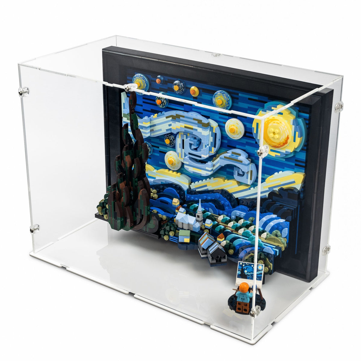 Vincent Van Gogh - The Starry Night Display Case for LEGO 21333