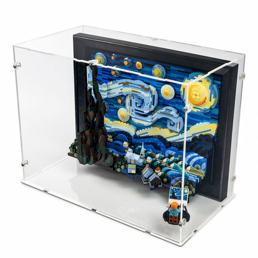 Vincent Van Gogh - The Starry Night Display Case for LEGO 21333