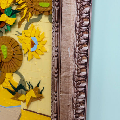 Special Edition Vincent Van Gogh Sunflowers Wall Mounted Display Case for LEGO 31215