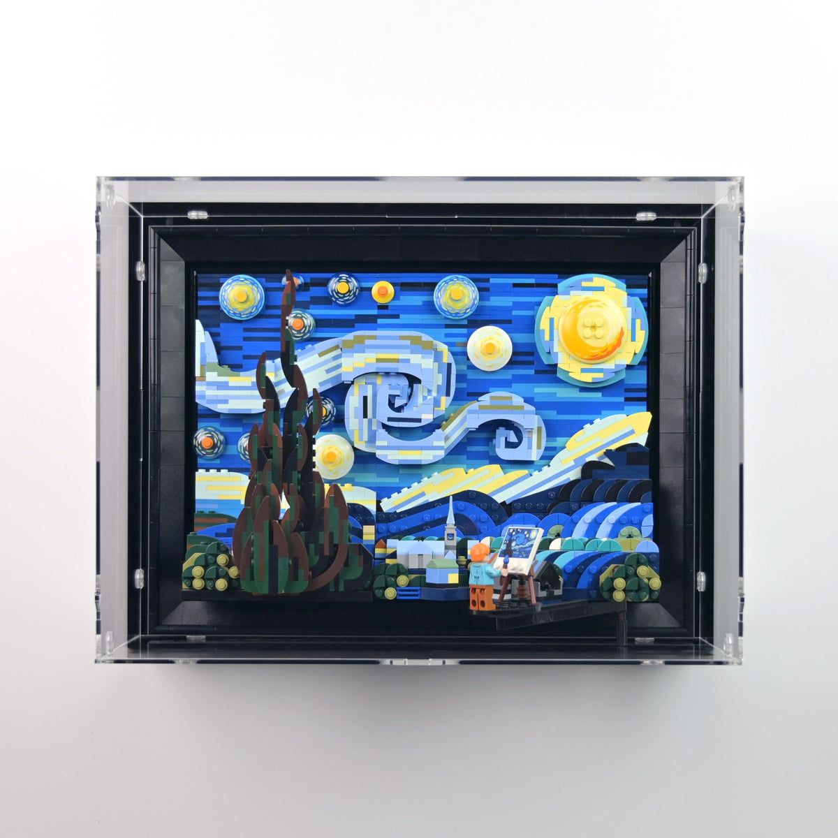 Vincent Van Gogh Wall Mounted Display Case for LEGO 21333