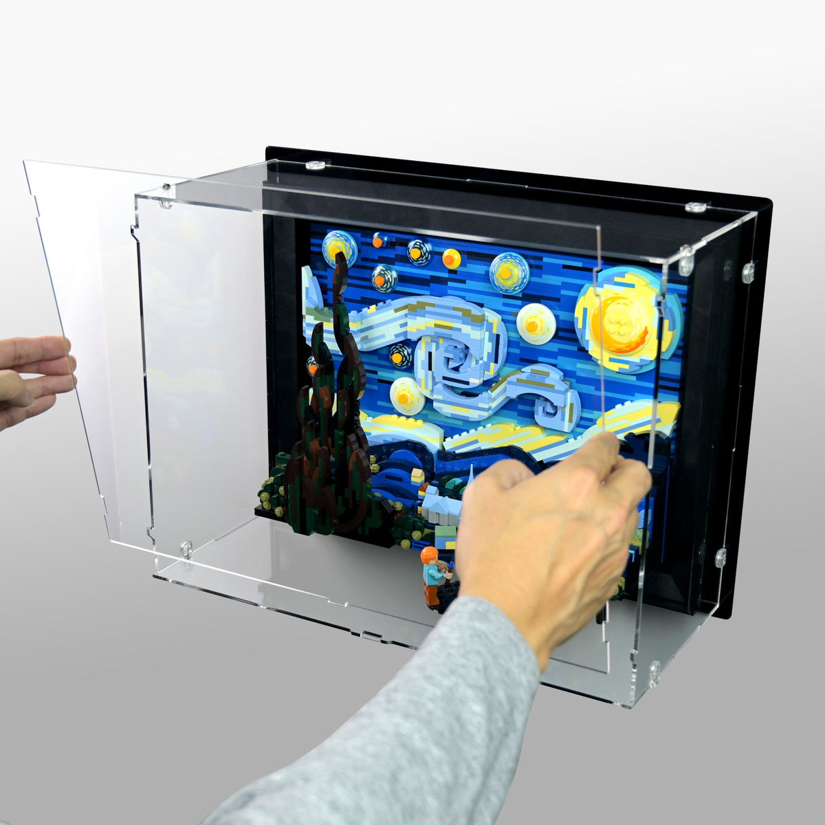 Vincent Van Gogh Wall Mounted Display Case for LEGO 21333