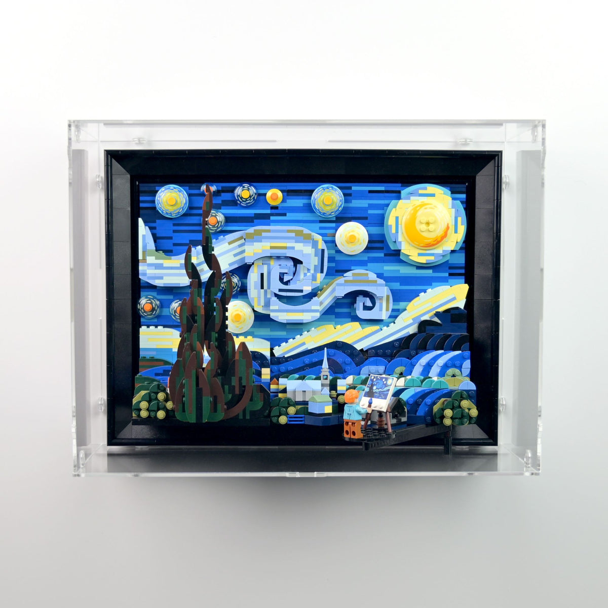 Vincent Van Gogh Wall Mounted Display Case for LEGO 21333