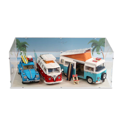 VW T2 Camper Van Extended Display Case for LEGO 10279