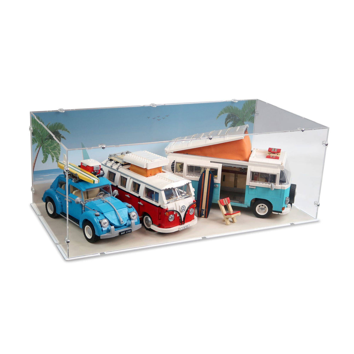 VW T2 Camper Van Extended Display Case for LEGO 10279