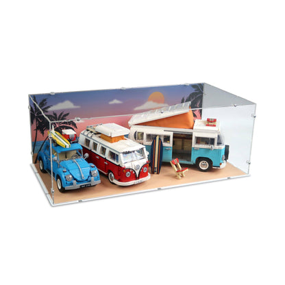 VW T2 Camper Van Extended Display Case for LEGO 10279