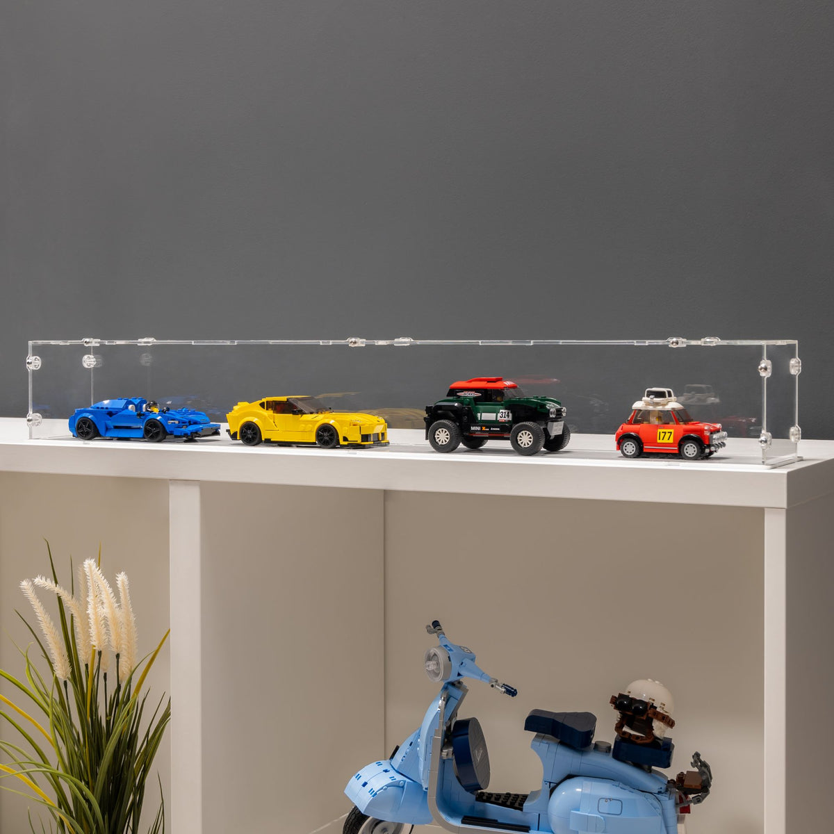 4x LEGO Speed Champions Display Case