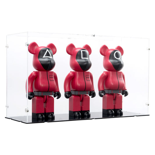 3x 400% Bearbrick Squid Game Guards Display Case