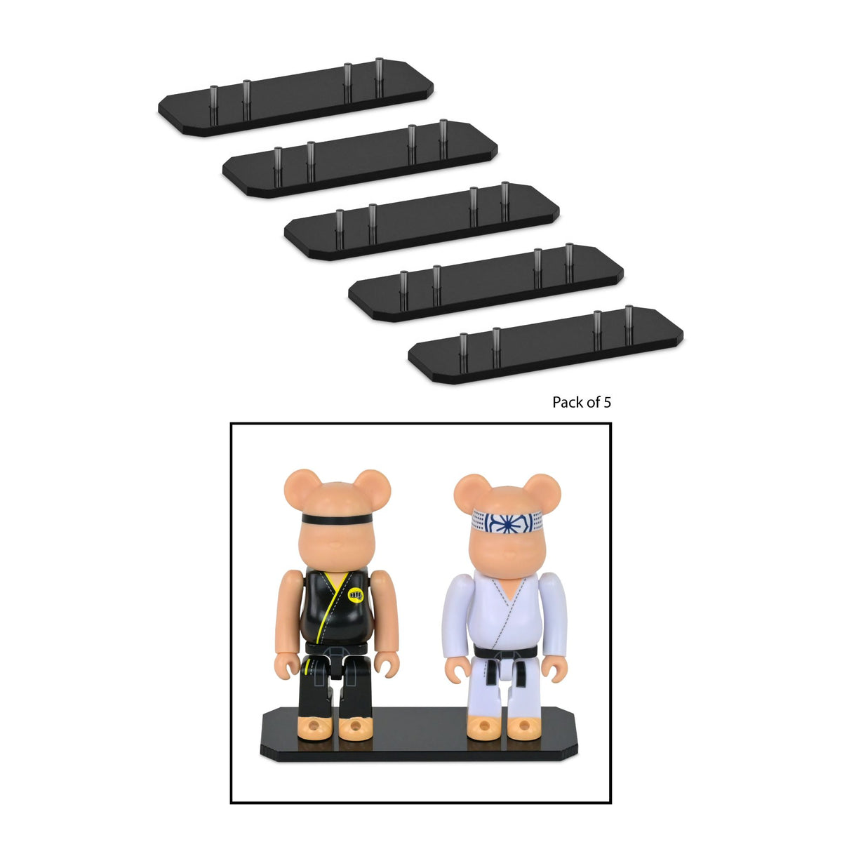 Display Plate for 2 Bearbrick 100% Figures (Pack of 5)