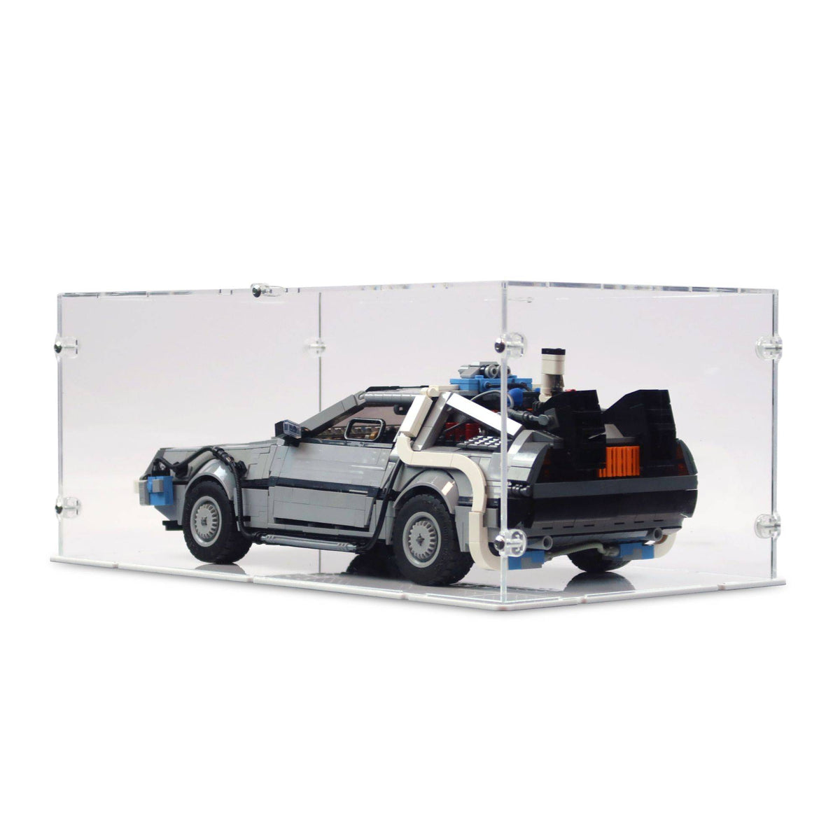 MOC DeLorean Time Machine Display Case