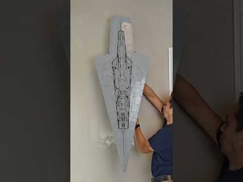 video showing the lego 75457 ssd easily being mounted to the wall