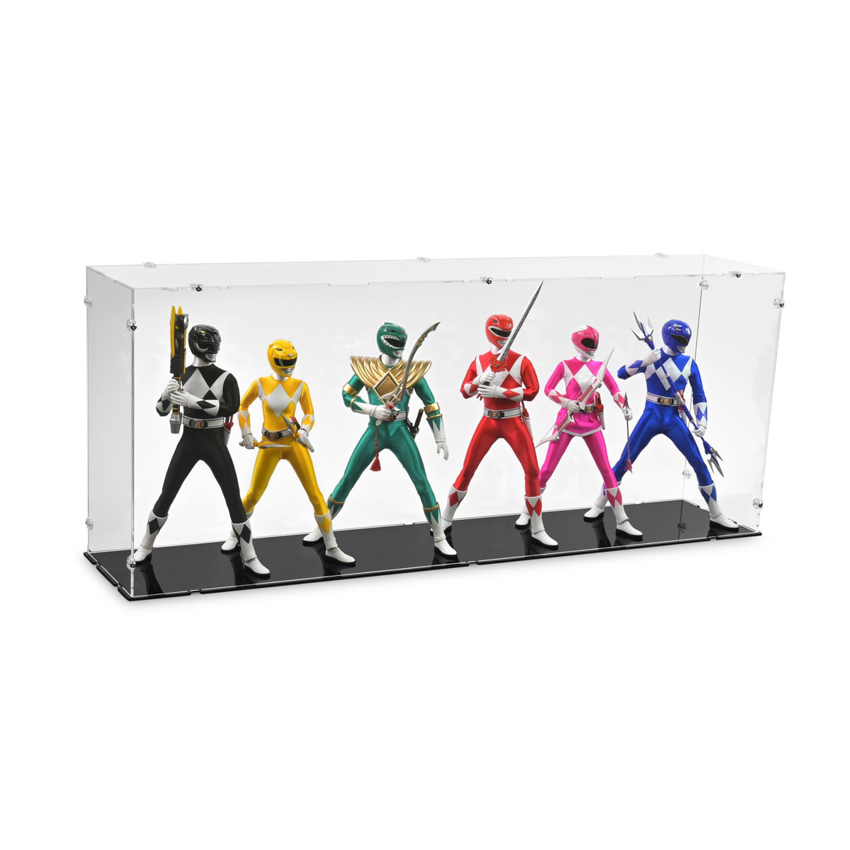1/6 Scale Mighty Morphin Power Rangers Display Case for threezero 907476