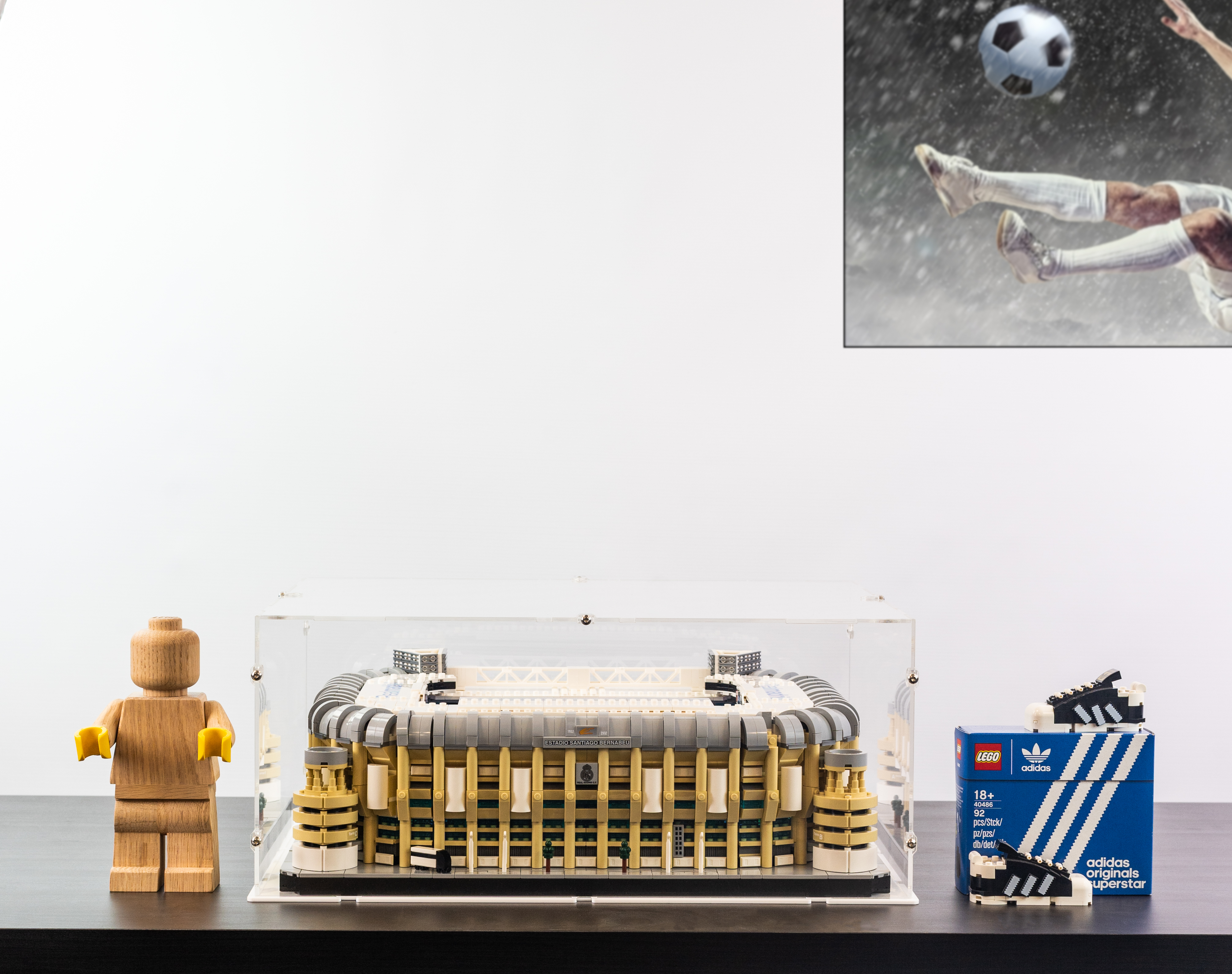 Acrylic Display Case for LEGO Santiago Bernabeu Stadium