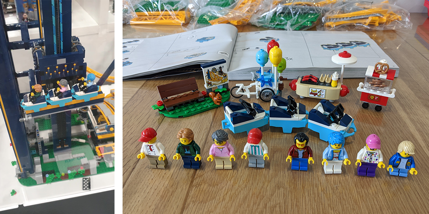 Minifigures included with LEGO Loop Coaster