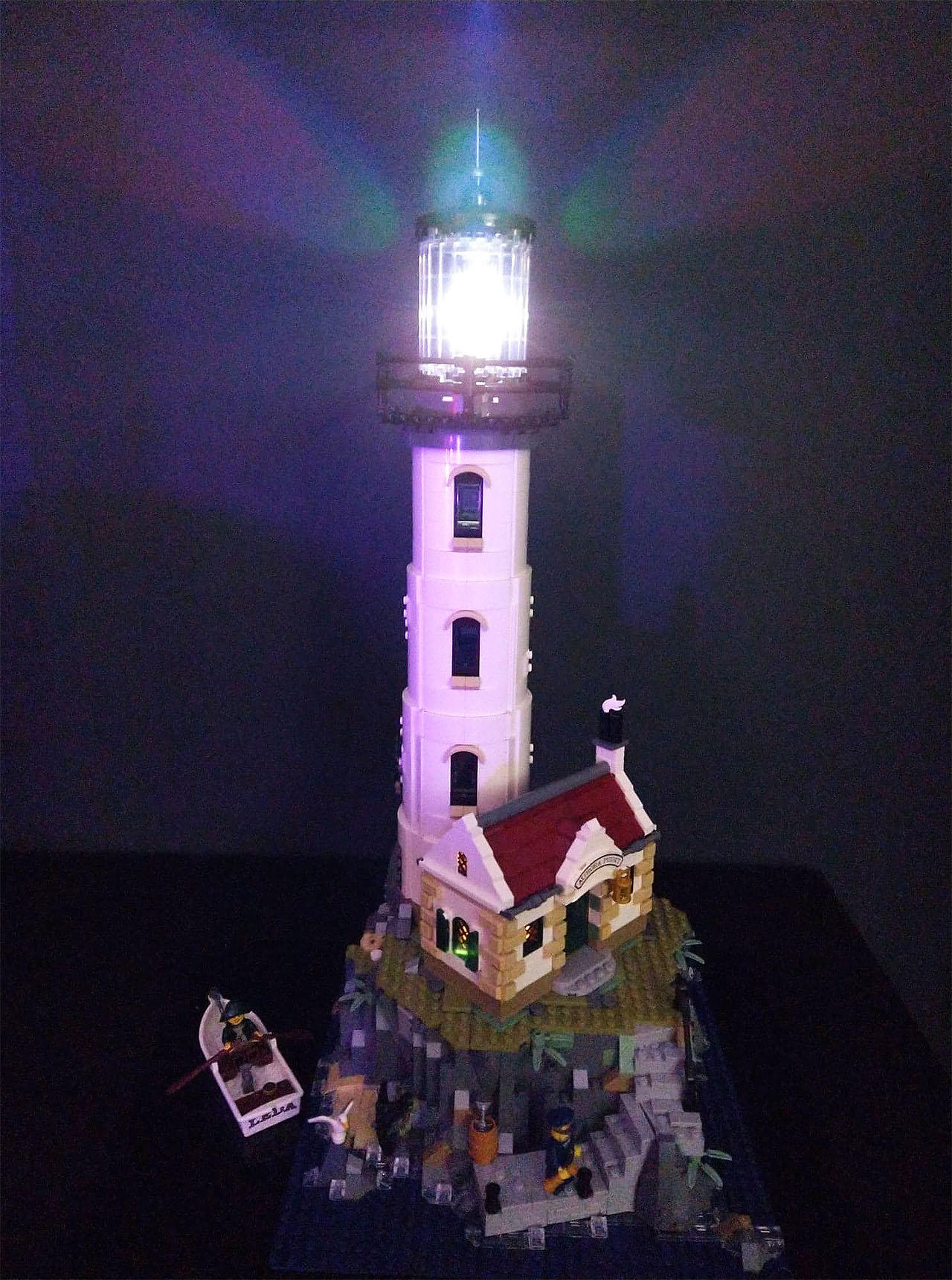 LEGO Lighthouse with Built In Light
