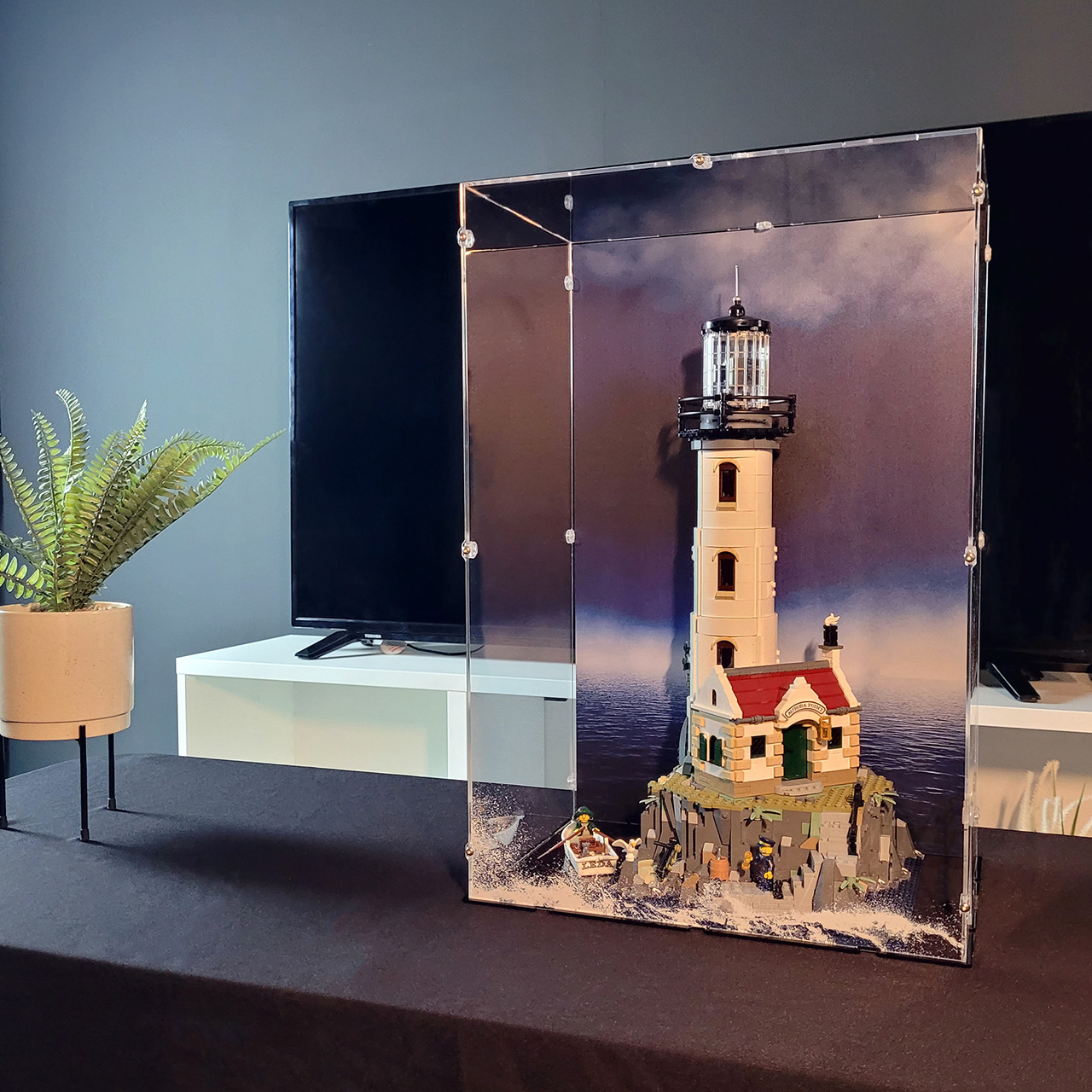 LEGO Lighthouse Display Case Background