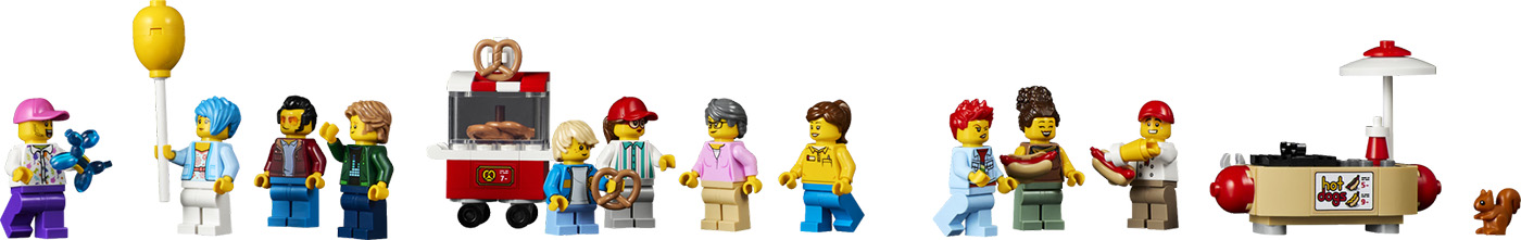 LEGO amusement park minifigures